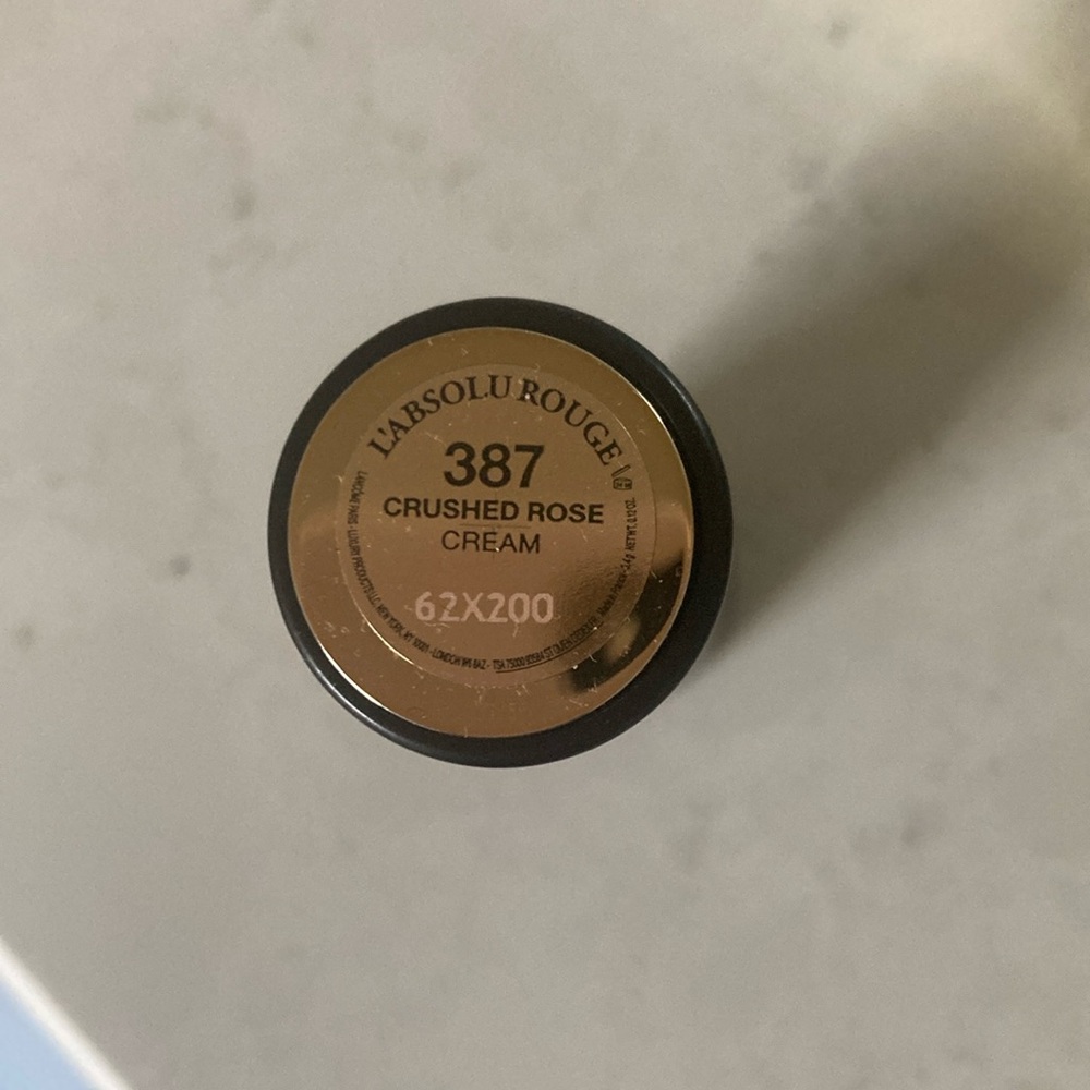NEW Lancome Paris: L'Absolu Rouge Hydrating Cream Lipstick Crushed Rose 387